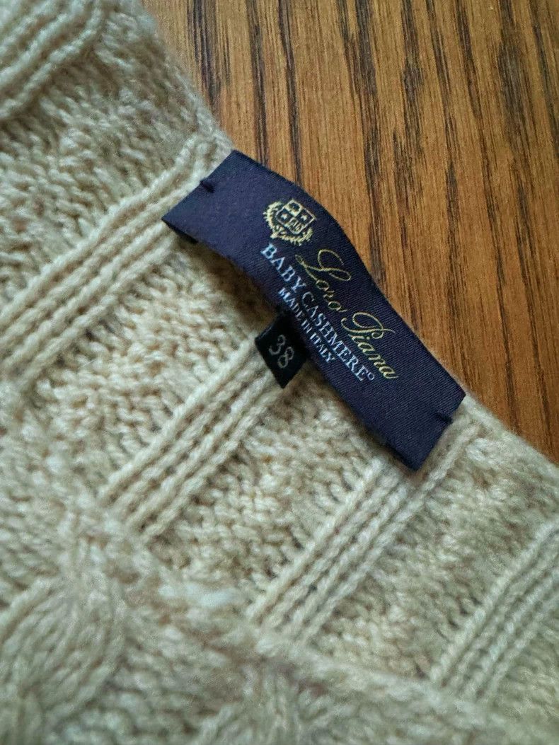 Loro Piana Loro Piana 100% Cashmere Cable Knit Sweater - dmc Size US M / EU 48-50 / 2 - 2 Thumbnail