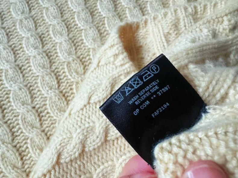 Loro Piana Loro Piana 100% Cashmere Cable Knit Sweater - dmc Size US M / EU 48-50 / 2 - 8 Thumbnail