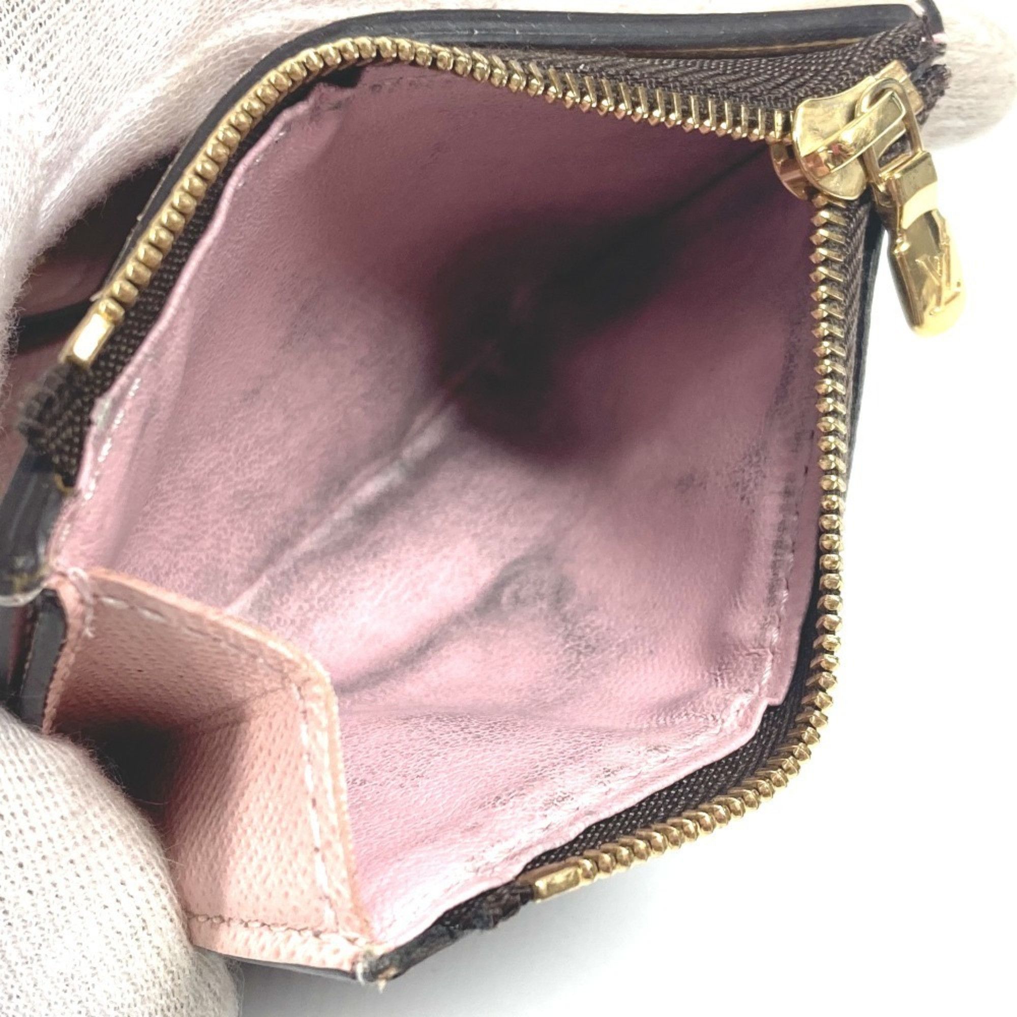 Louis Vuitton LOUIS VUITTON M62933 Monogram Portefeuille Zoe Compact Wallet, Tri-fold Canvas, Women's, Rose Ballerine, Pink Size ONE SIZE - 14 Thumbnail