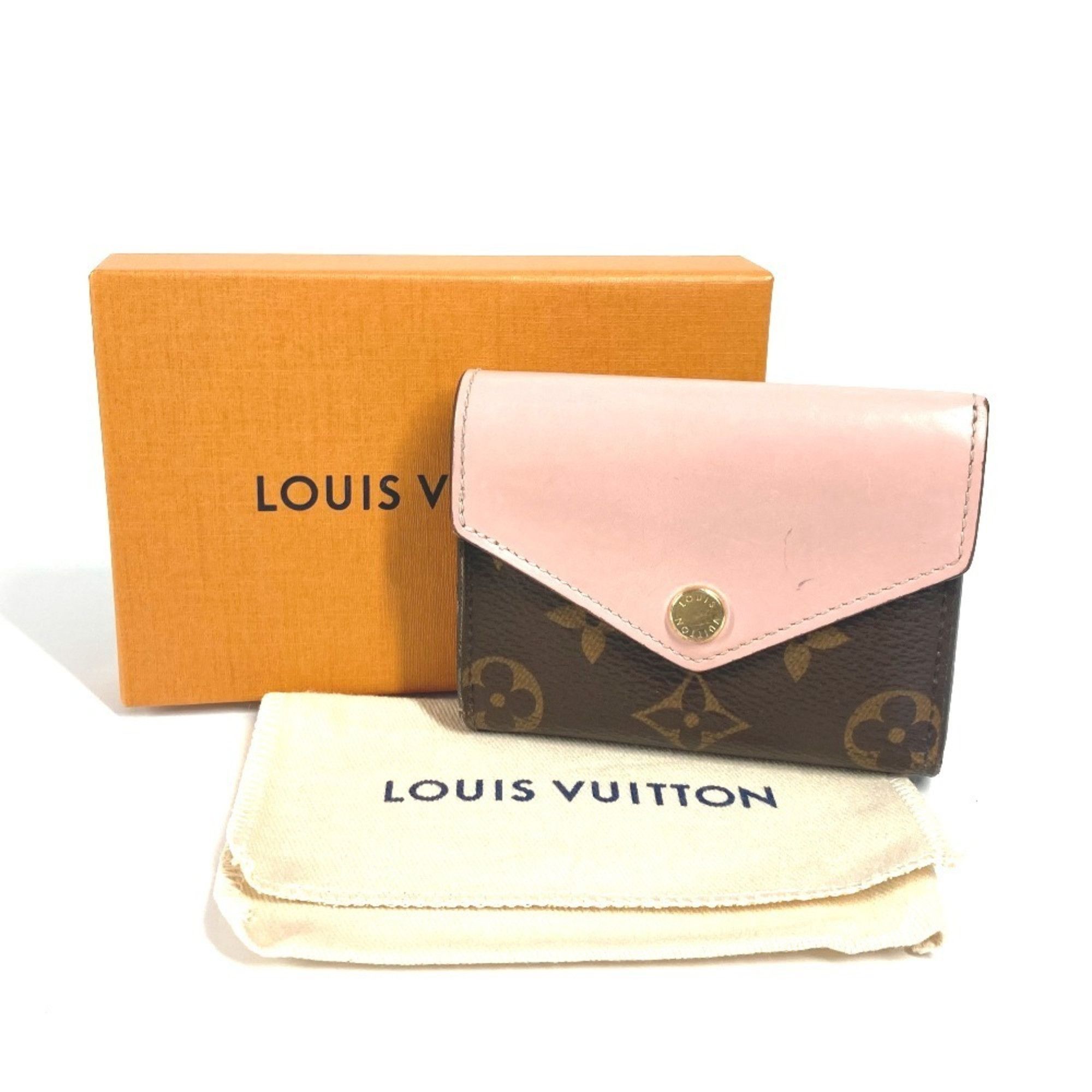 Louis Vuitton LOUIS VUITTON M62933 Monogram Portefeuille Zoe Compact Wallet, Tri-fold Canvas, Women's, Rose Ballerine, Pink Size ONE SIZE - 18 Thumbnail