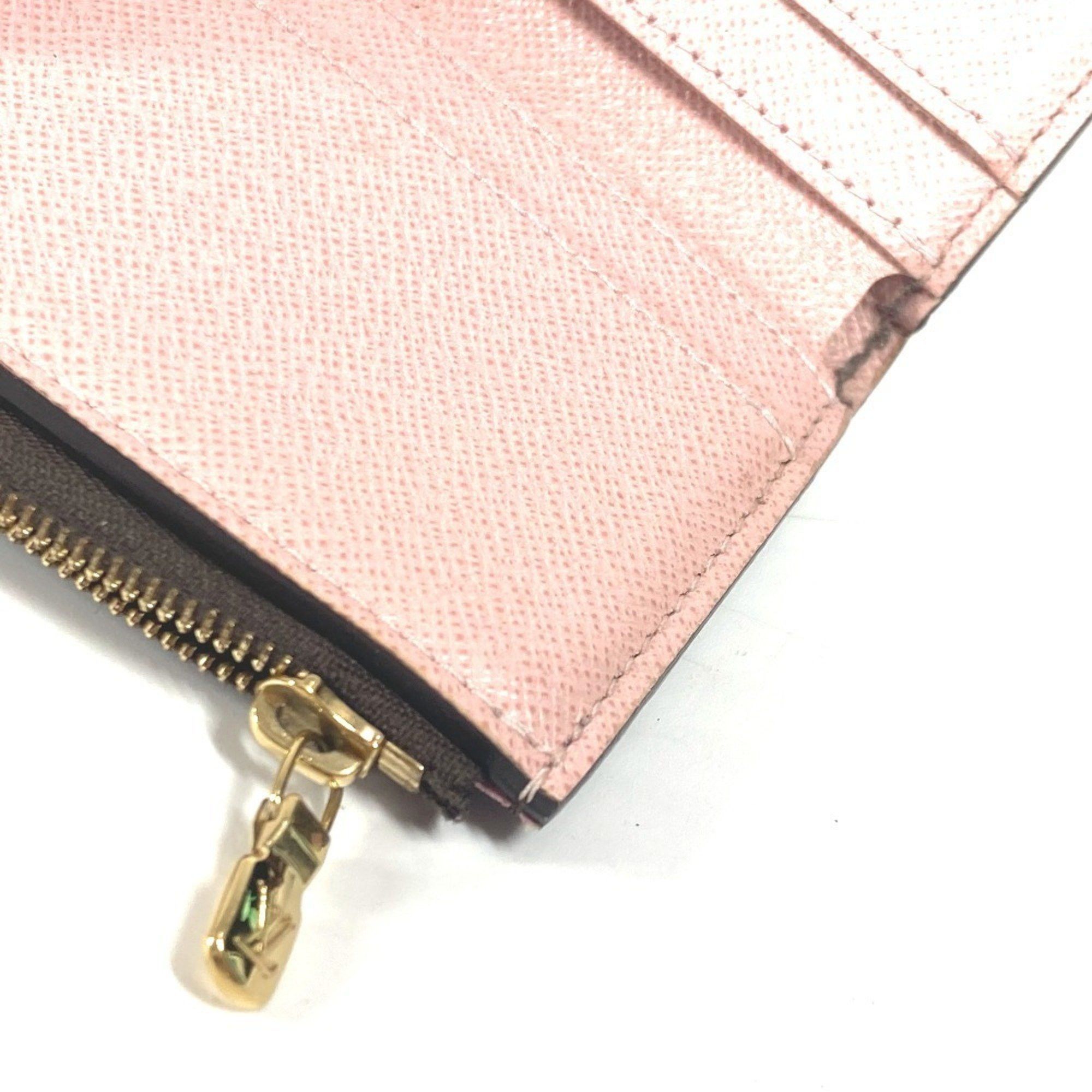 Louis Vuitton LOUIS VUITTON M62933 Monogram Portefeuille Zoe Compact Wallet, Tri-fold Canvas, Women's, Rose Ballerine, Pink Size ONE SIZE - 13 Thumbnail