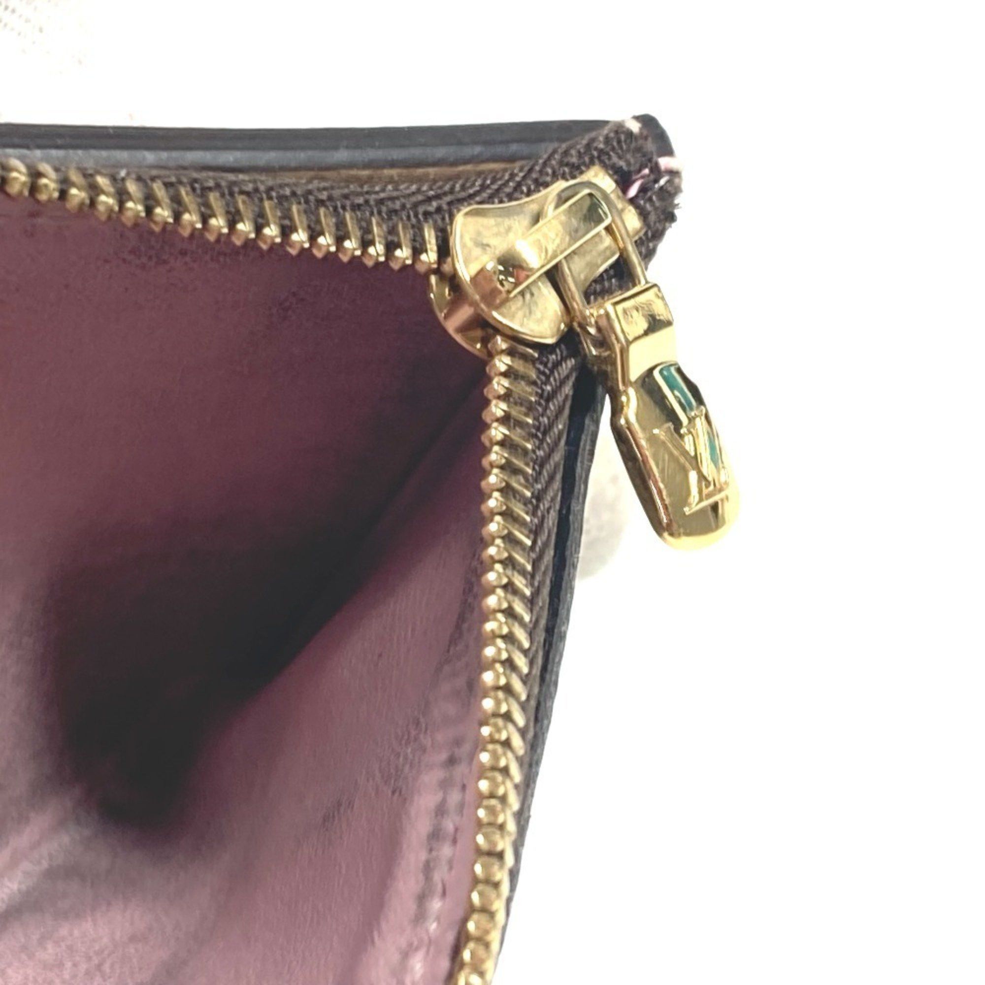Louis Vuitton LOUIS VUITTON M62933 Monogram Portefeuille Zoe Compact Wallet, Tri-fold Canvas, Women's, Rose Ballerine, Pink Size ONE SIZE - 15 Thumbnail
