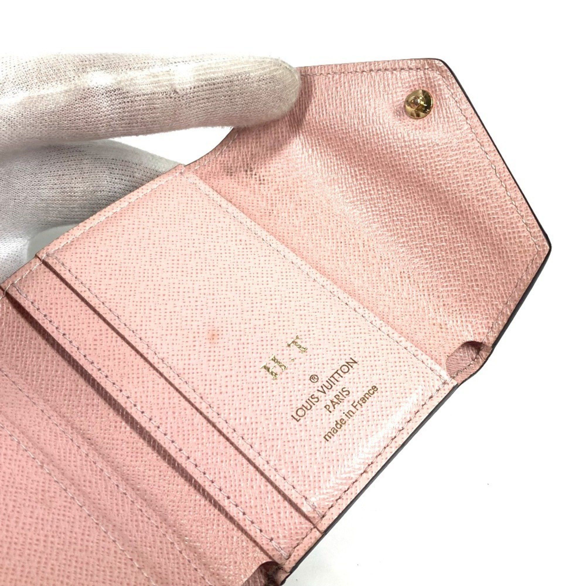 Louis Vuitton LOUIS VUITTON M62933 Monogram Portefeuille Zoe Compact Wallet, Tri-fold Canvas, Women's, Rose Ballerine, Pink Size ONE SIZE - 9 Thumbnail