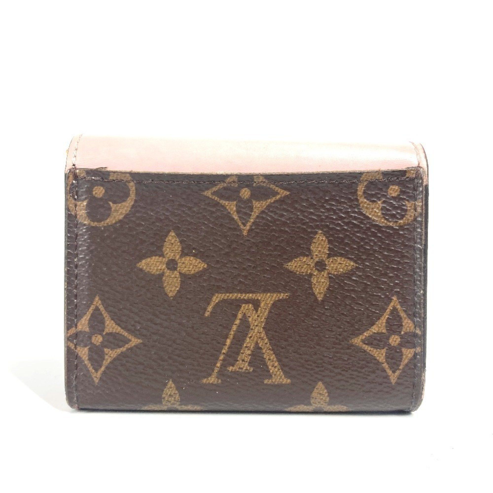 Louis Vuitton LOUIS VUITTON M62933 Monogram Portefeuille Zoe Compact Wallet, Tri-fold Canvas, Women's, Rose Ballerine, Pink Size ONE SIZE - 2 Thumbnail