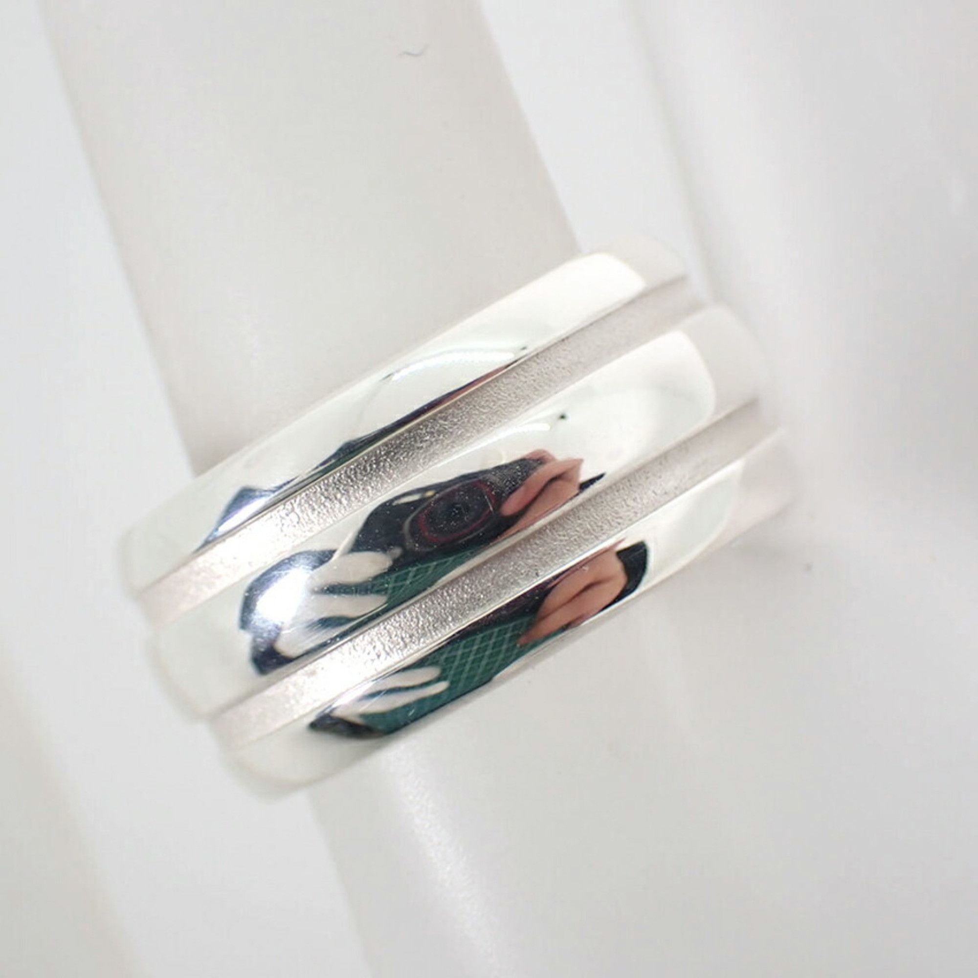 Tiffany & Co. TIFFANY 925 Double Line Ring, Size 12, j20-10 Size ONE SIZE - 5 Thumbnail