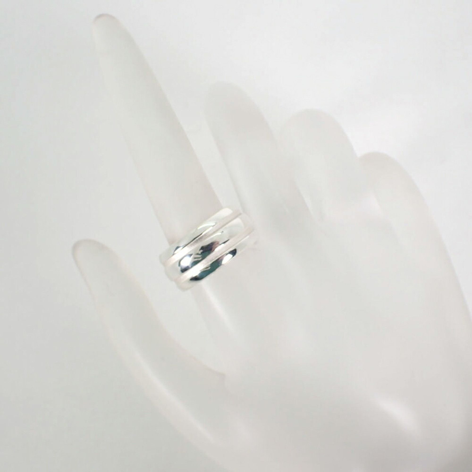 Tiffany & Co. TIFFANY 925 Double Line Ring, Size 12, j20-10 Size ONE SIZE - 4 Thumbnail