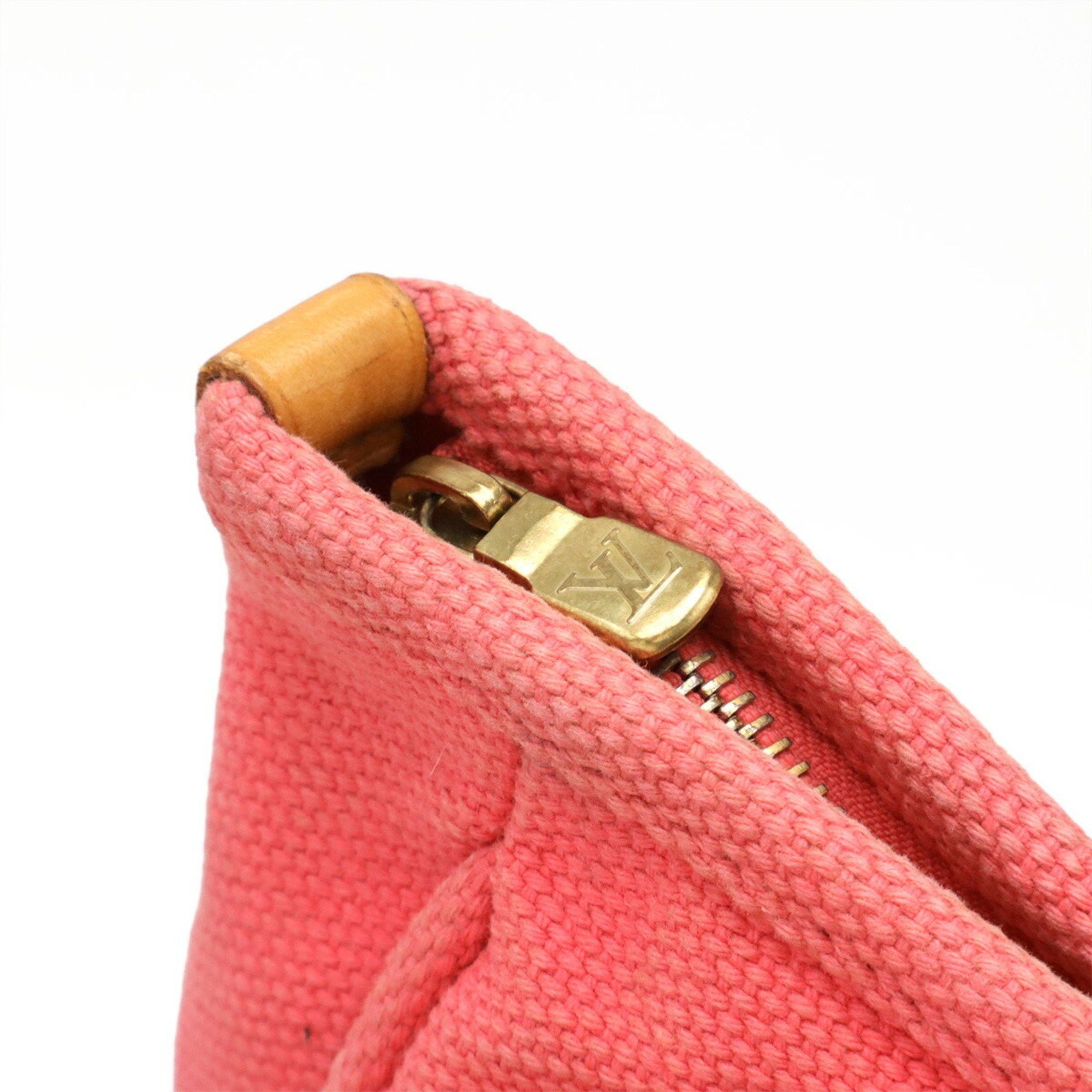 Louis Vuitton LOUIS VUITTON Antigua Cabas MM Tote Bag/Shoulder Bag in Rose Canvas (M40085) Size ONE SIZE - 6 Thumbnail