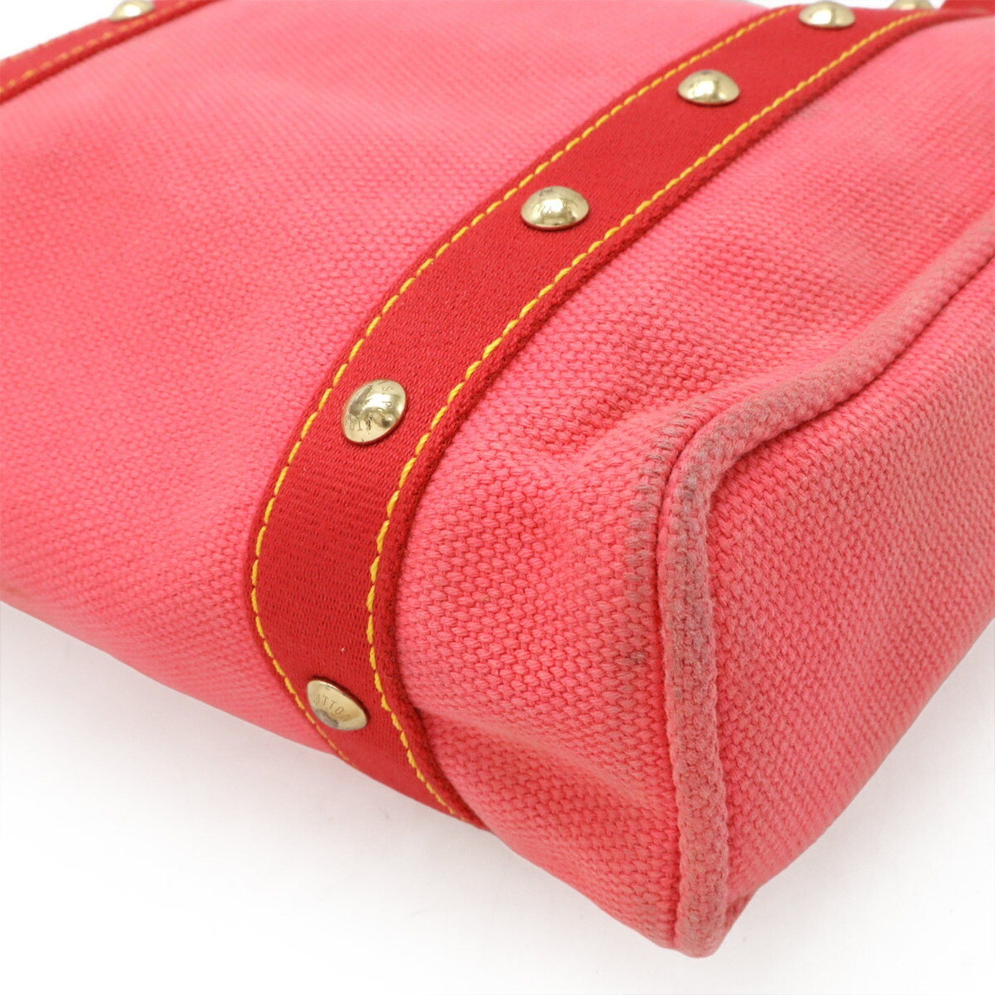 Louis Vuitton LOUIS VUITTON Antigua Cabas MM Tote Bag/Shoulder Bag in Rose Canvas (M40085) Size ONE SIZE - 4 Thumbnail