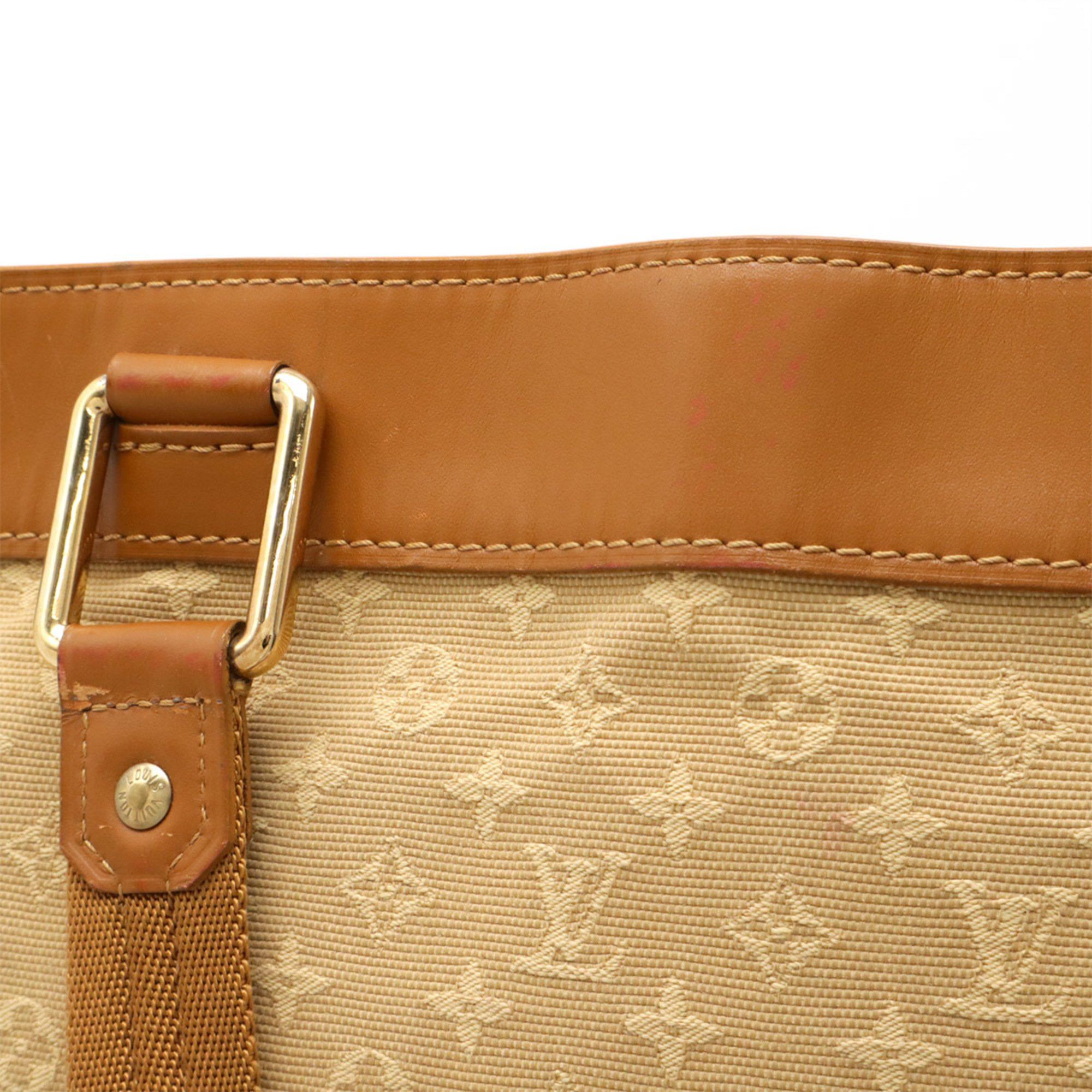 Louis Vuitton LOUIS VUITTON Monogram Mini Lucille GM Tote Bag Shoulder Beige Canvas and Leather M92683 Size ONE SIZE - 6 Thumbnail