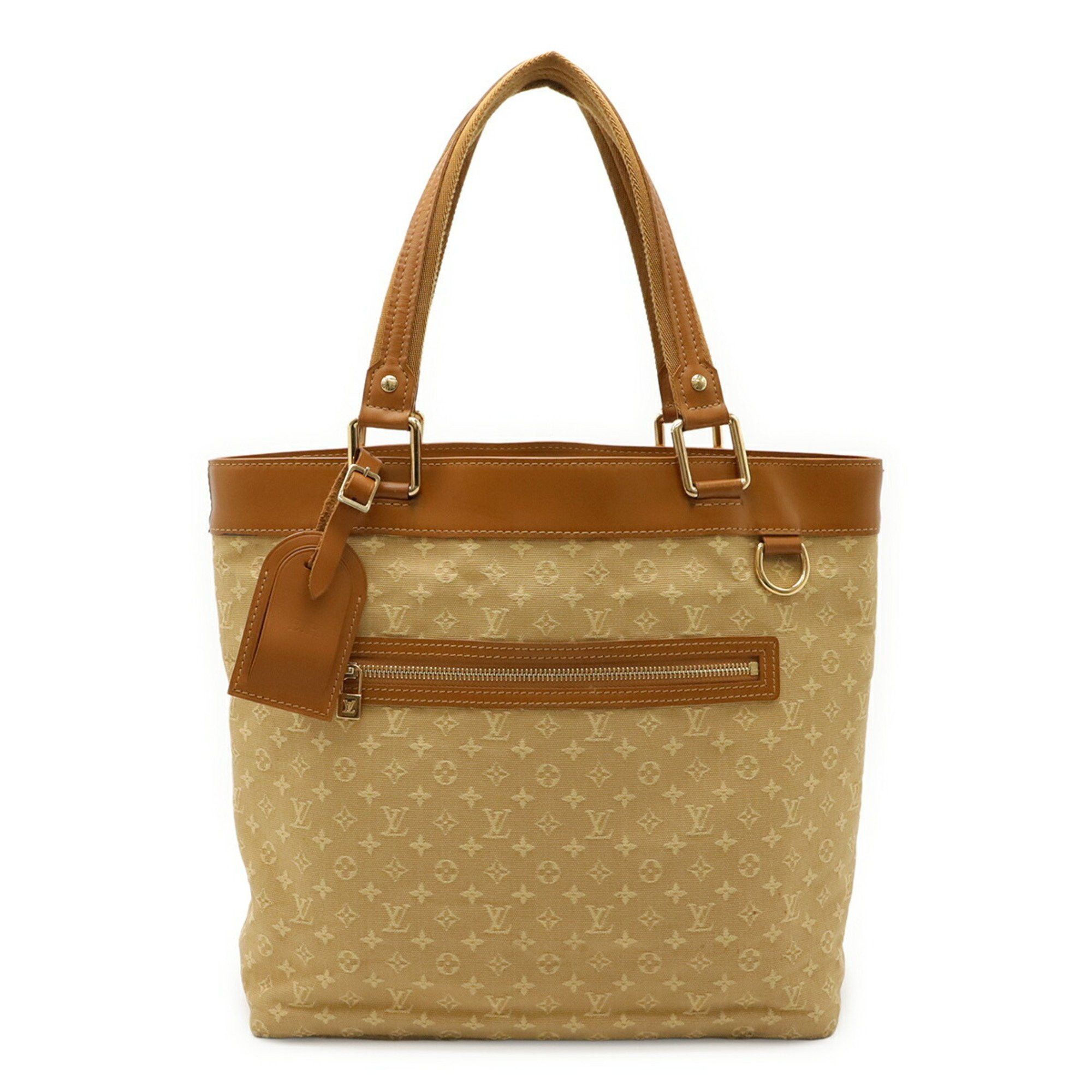 Louis Vuitton LOUIS VUITTON Monogram Mini Lucille GM Tote Bag Shoulder Beige Canvas and Leather M92683 Size ONE SIZE - 2 Thumbnail