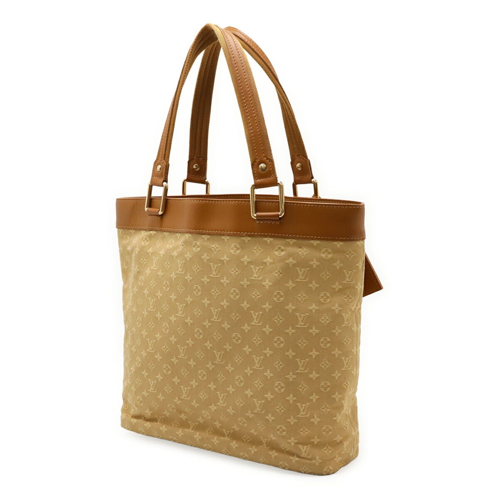 Louis Vuitton LOUIS VUITTON Monogram Mini Lucille GM Tote Bag Shoulder Beige Canvas and Leather M92683 Size ONE SIZE - 3 Thumbnail