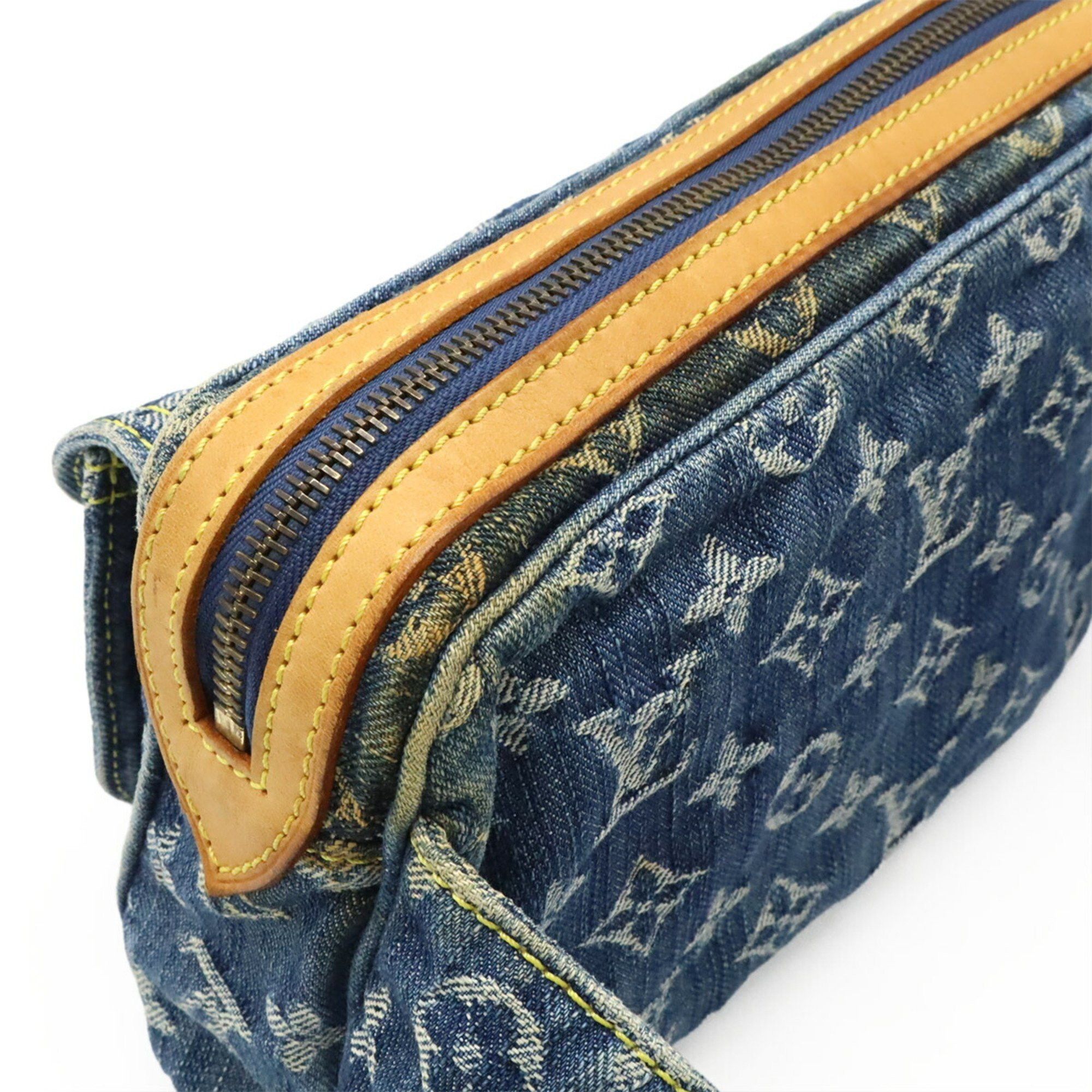 Louis Vuitton LOUIS VUITTON Monogram Denim Bum Bag, Waist Body Shoulder Blue, M95347 Size ONE SIZE - 7 Thumbnail