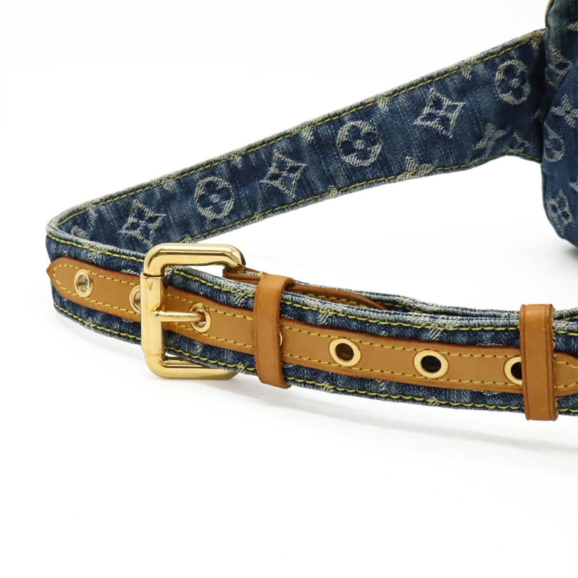 Louis Vuitton LOUIS VUITTON Monogram Denim Bum Bag, Waist Body Shoulder Blue, M95347 Size ONE SIZE - 8 Thumbnail