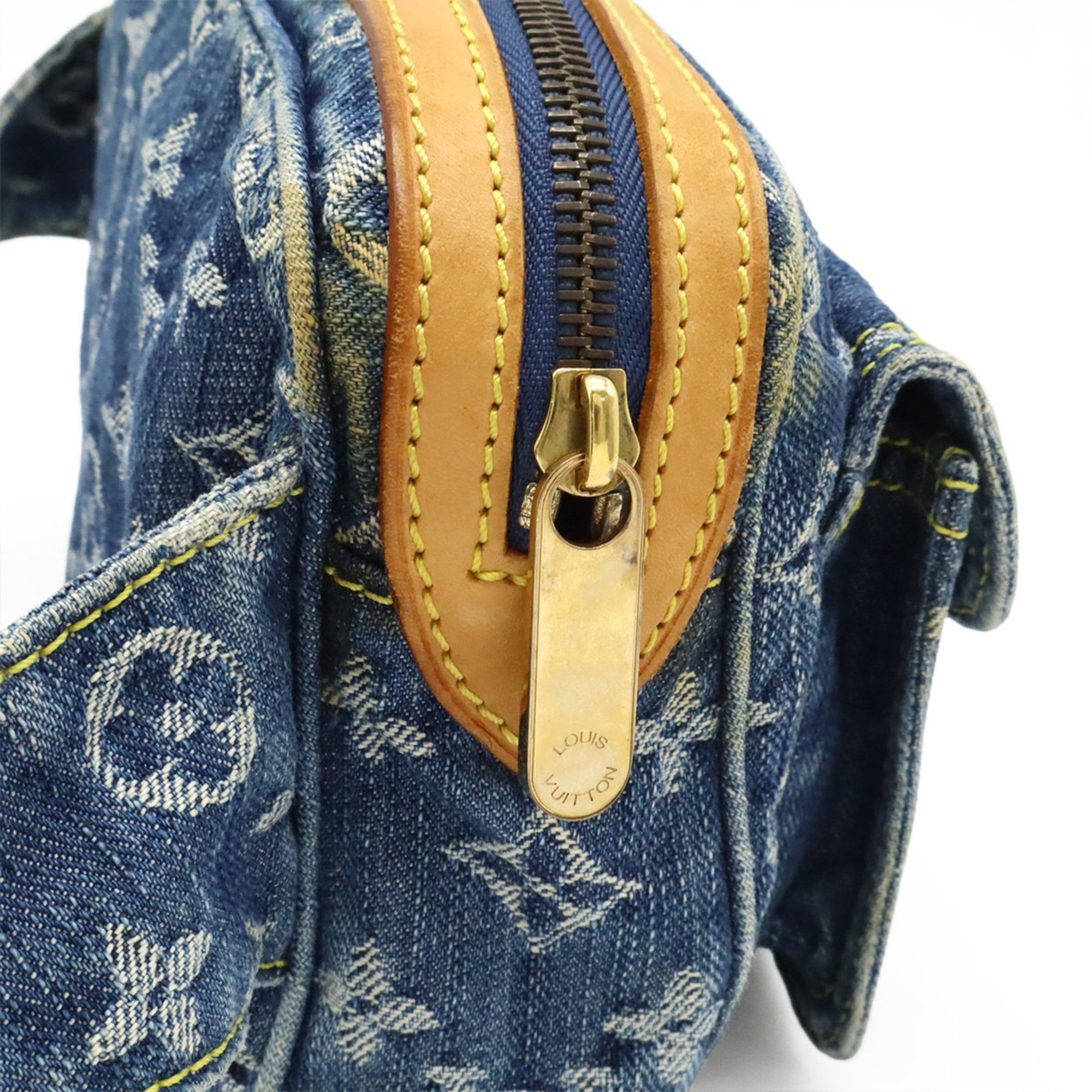 Louis Vuitton LOUIS VUITTON Monogram Denim Bum Bag, Waist Body Shoulder Blue, M95347 Size ONE SIZE - 5 Thumbnail