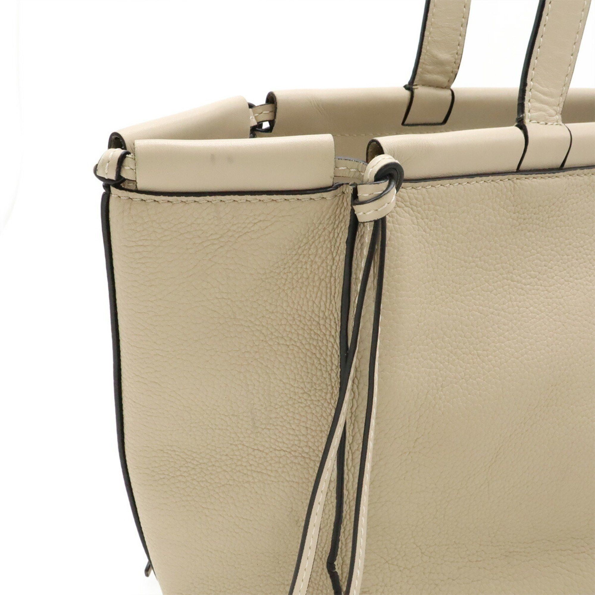 Loewe LOEWE Cushion Tote Small Tote/Shoulder Bag in Light Oat Beige Leather (309.12AA93) Size ONE SIZE - 5 Thumbnail