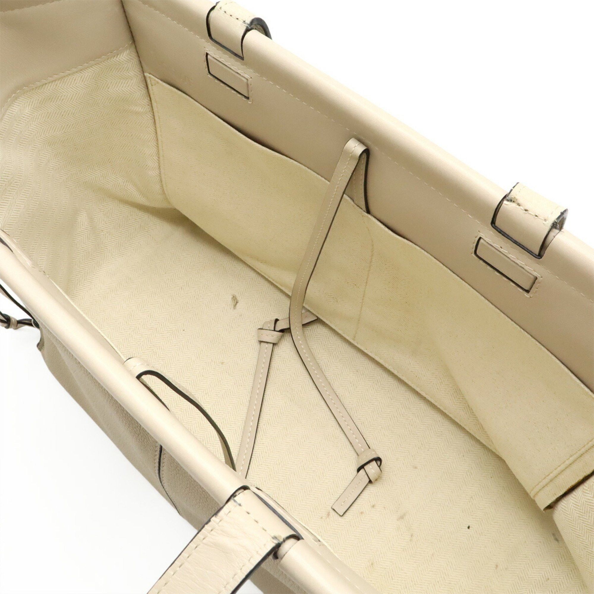 Loewe LOEWE Cushion Tote Small Tote/Shoulder Bag in Light Oat Beige Leather (309.12AA93) Size ONE SIZE - 7 Thumbnail