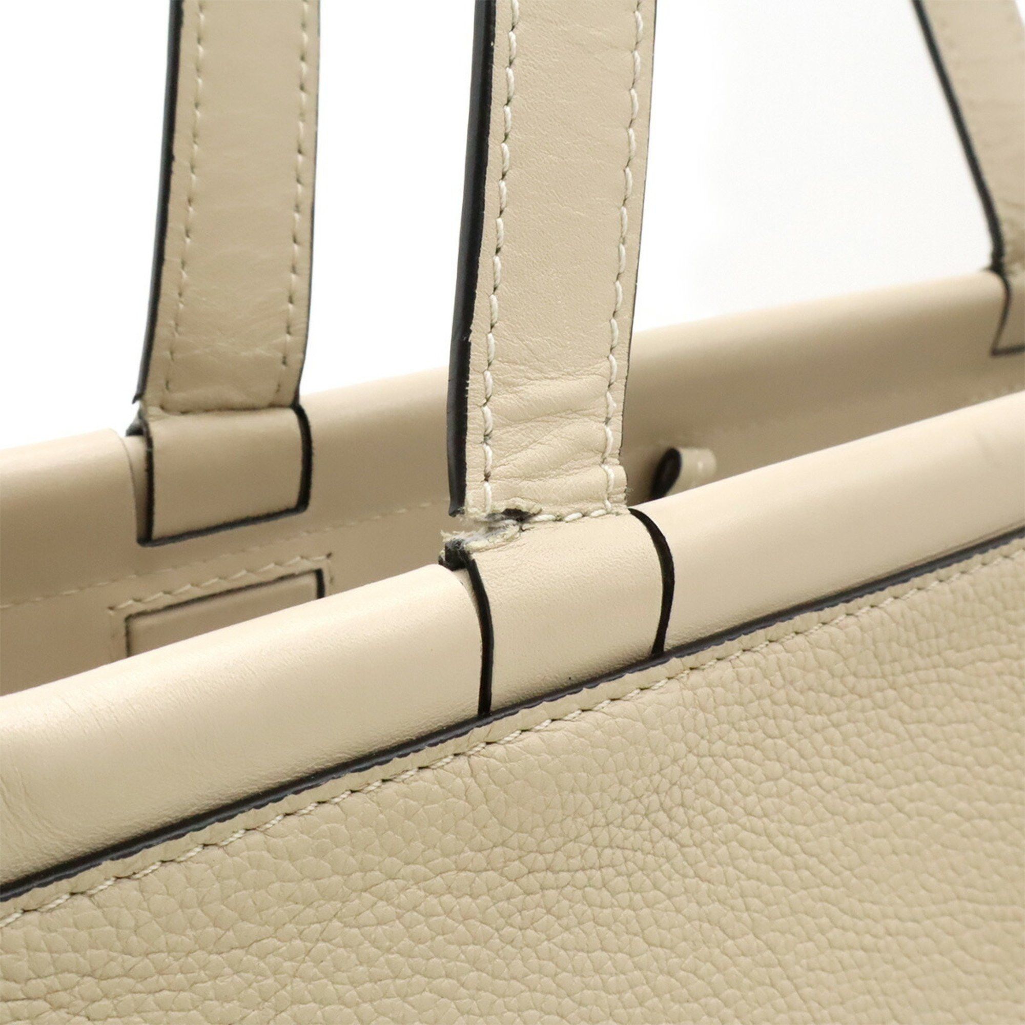 Loewe LOEWE Cushion Tote Small Tote/Shoulder Bag in Light Oat Beige Leather (309.12AA93) Size ONE SIZE - 9 Thumbnail