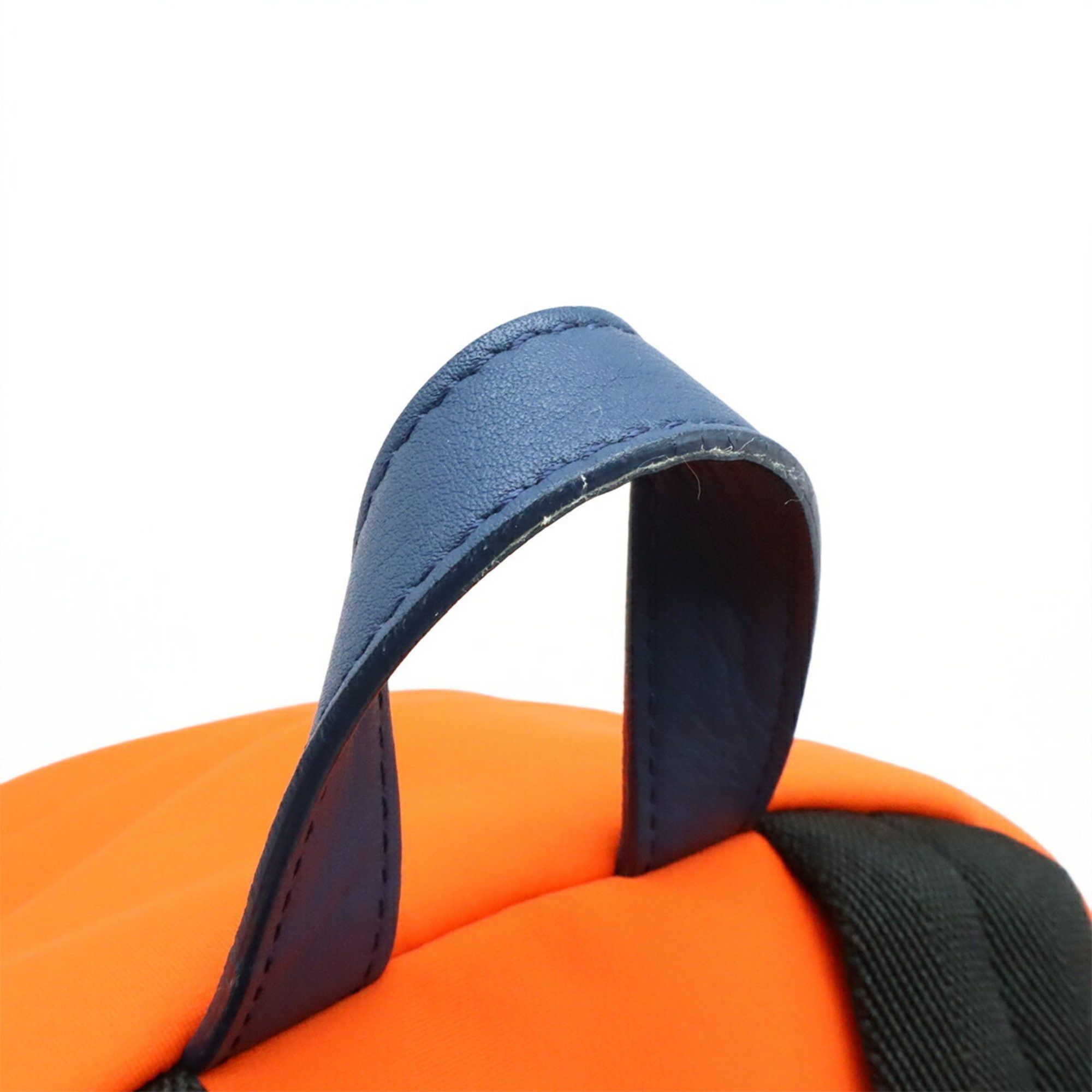 Fendi FENDI FRESH Pineapple Backpack in Orange, Neoprene and Leather, 8BZ040 Size ONE SIZE - 5 Thumbnail