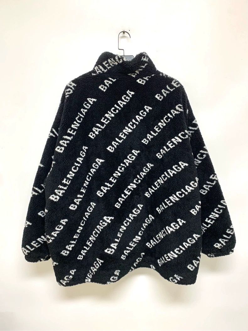 Balenciaga Balenciaga Logo Fleece Warm Jacket - dmc Size US XL / EU 56 / 4 - 7 Thumbnail