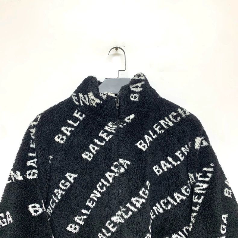 Balenciaga Balenciaga Logo Fleece Warm Jacket - dmc Size US XL / EU 56 / 4 - 3 Thumbnail
