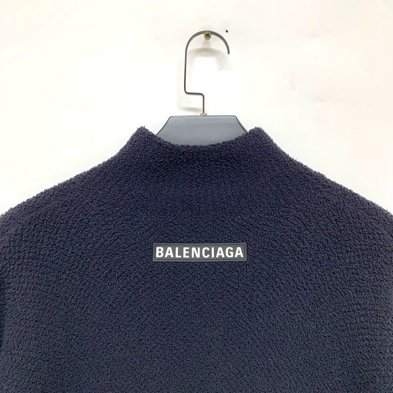 Balenciaga Balenciaga 24 Fleece Half-Zip Sweatshirt - dmc Size US XS / EU 42 / 0 - 8 Thumbnail