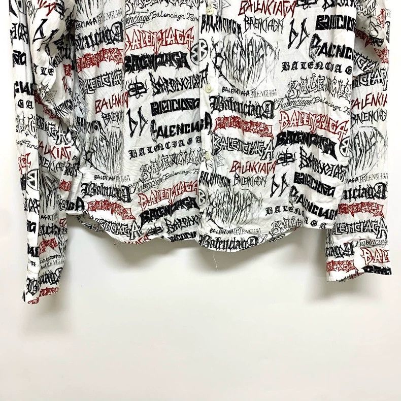 Balenciaga Balenciaga Printed Letter Shirt - dmc Size US L / EU 52-54 / 3 - 4 Thumbnail