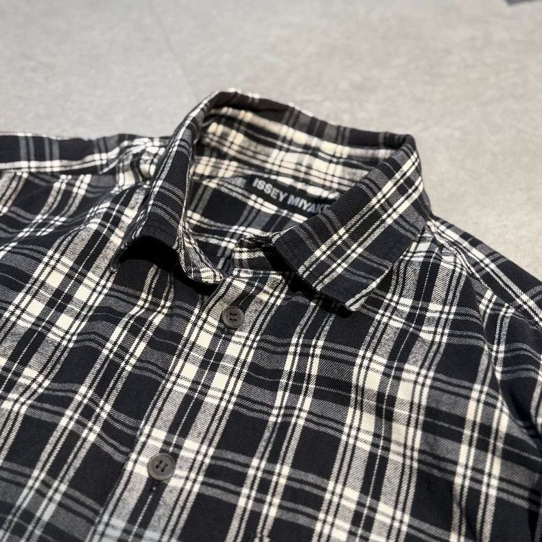 Issey Miyake ISSEY MIYAKE 2013SS Plaid Gradient Shirt - dmc Size US M / EU 48-50 / 2 - 3 Thumbnail