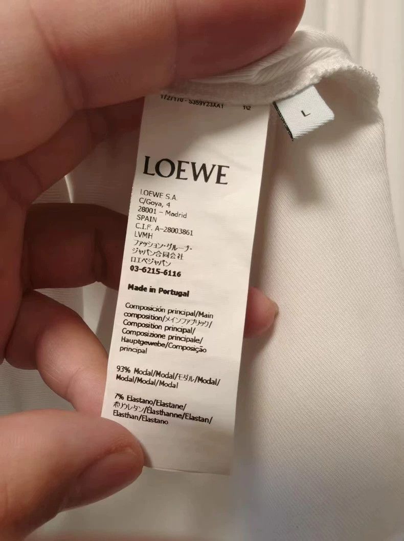 Loewe LOEWE 25SS White Cotton Long-Sleeve Top - dmc Size US L / EU 52-54 / 3 - 6 Thumbnail