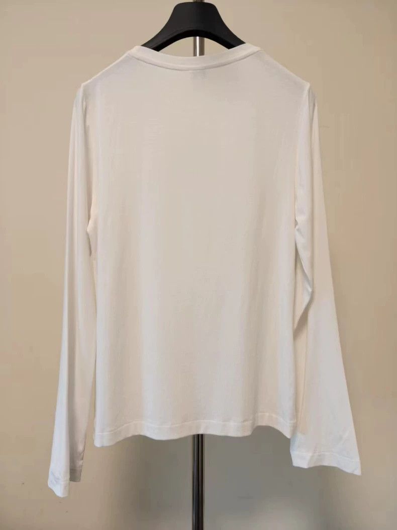 Loewe LOEWE 25SS White Cotton Long-Sleeve Top - dmc Size US L / EU 52-54 / 3 - 2 Thumbnail
