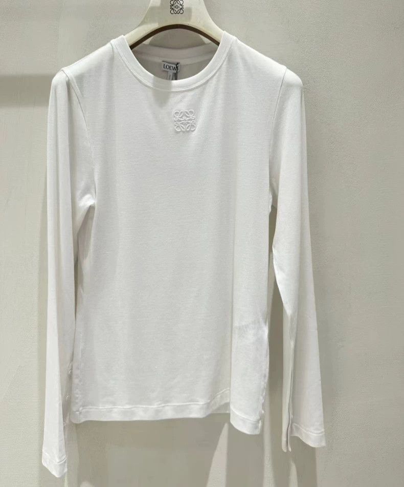 Loewe LOEWE 25SS White Cotton Long-Sleeve Top - dmc Size US L / EU 52-54 / 3 - 3 Thumbnail