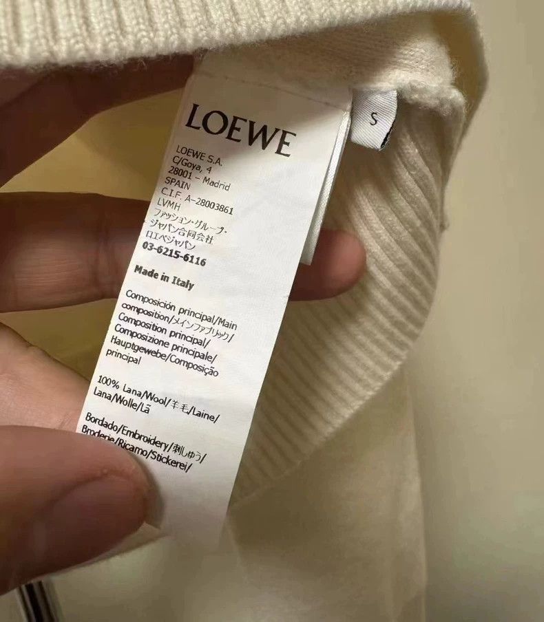 Loewe Loewe 25 Early Spring New Style White Knitted Sweater - dmc Size US S / EU 44-46 / 1 - 4 Thumbnail