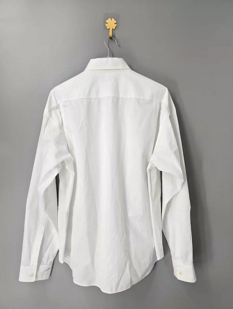 Balenciaga Balenciaga Logo Embroidered White Shirt - dmc Size US M / EU 48-50 / 2 - 2 Thumbnail