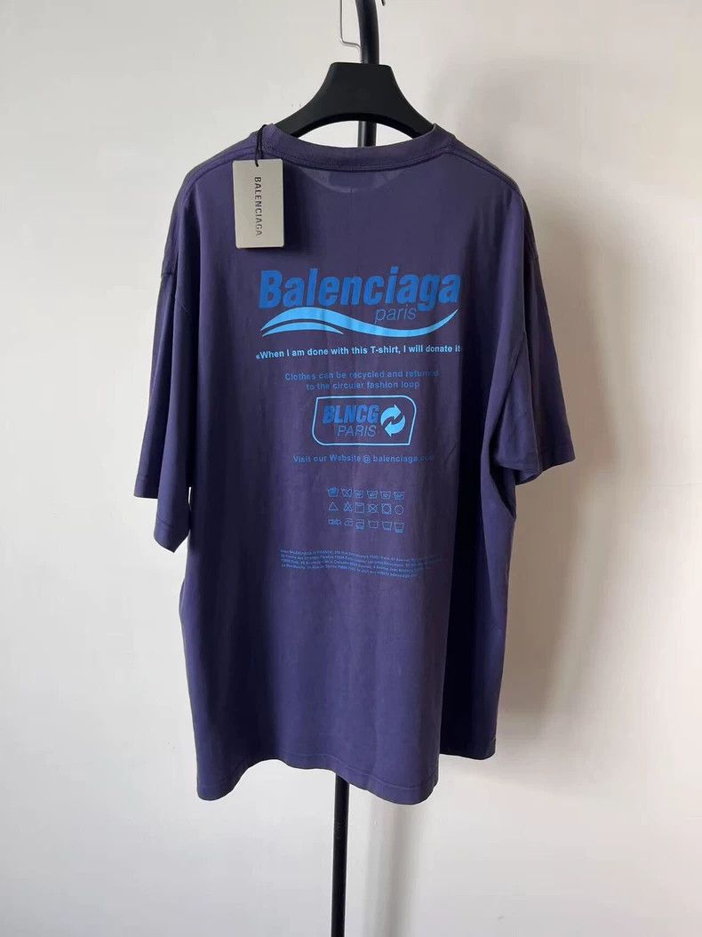 Balenciaga Balenciaga Dry Cleaning Print Short Sleeve Tee - dmc Size US XXS / EU 40 - 2 Thumbnail