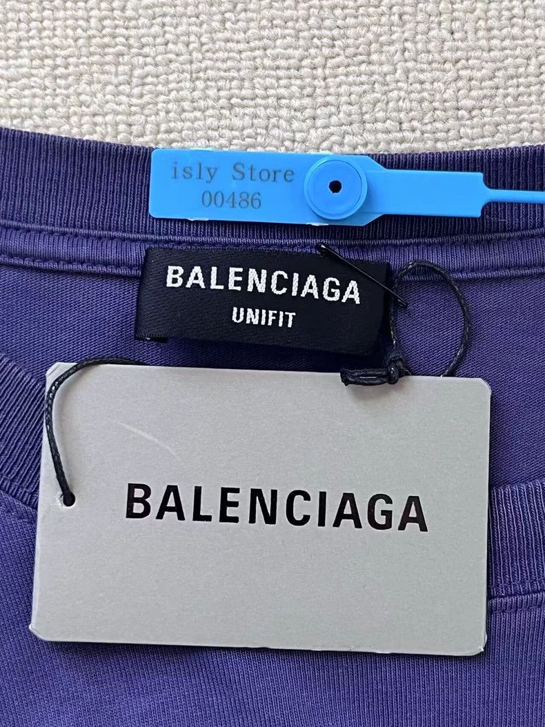 Balenciaga Balenciaga Dry Cleaning Print Short Sleeve Tee - dmc Size US XXS / EU 40 - 5 Thumbnail