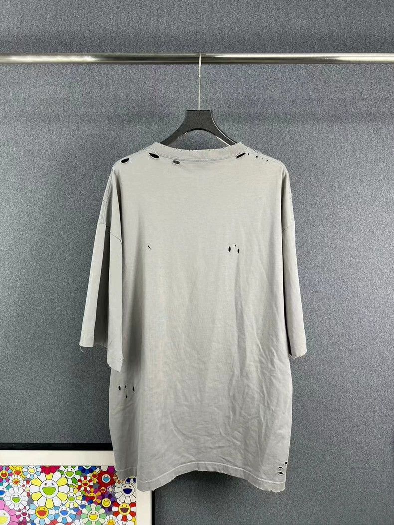 Balenciaga Balenciaga Distressed Logo Short Sleeve Tee - dmc Size US M / EU 48-50 / 2 - 2 Thumbnail