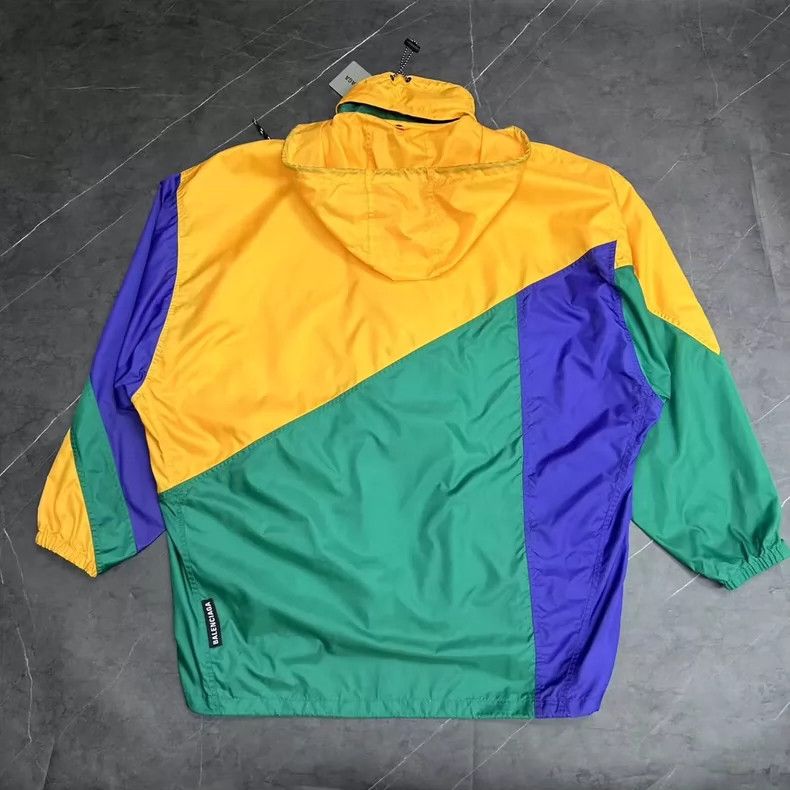 Balenciaga Balenciaga Colorblock Hooded Jacket - dmc Size US M / EU 48-50 / 2 - 2 Thumbnail