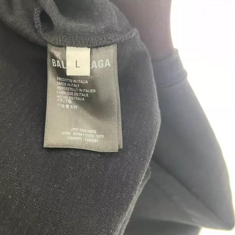 Balenciaga Balenciaga Crew Black Print Short Sleeve - dmc Size US L / EU 52-54 / 3 - 6 Thumbnail