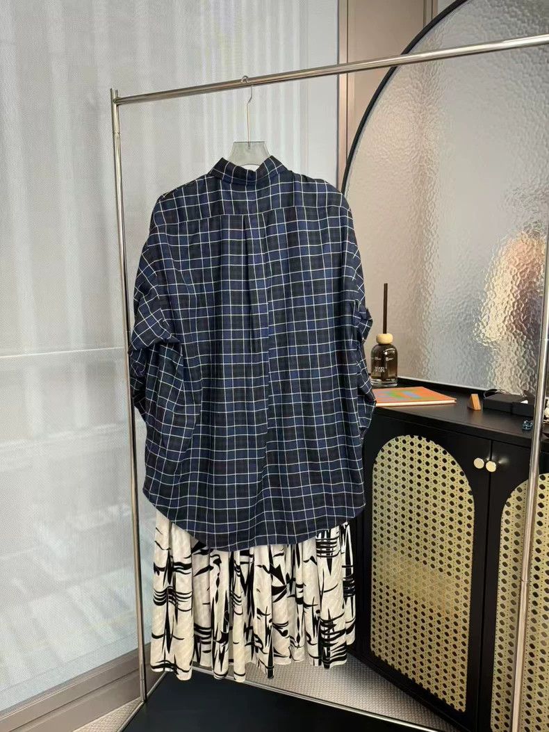 Balenciaga Balenciaga Plaid Patchwork Shirt Dress - dmc Size US M / EU 48-50 / 2 - 2 Thumbnail