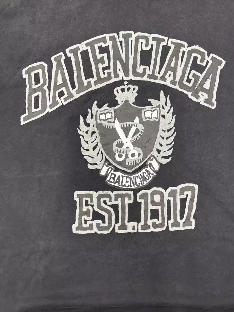 Balenciaga Balenciaga 23FW Scissors Wheat Ear Print Crew Neck Short Sleeve T-shirt - dmc Size US XL / EU 56 / 4 - 3 Thumbnail