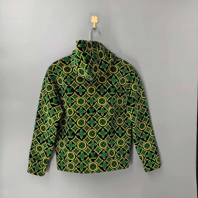 Louis Vuitton Louis Vuitton Green Printed Zip Jacket - dmc Size US XS / EU 42 / 0 - 2 Thumbnail