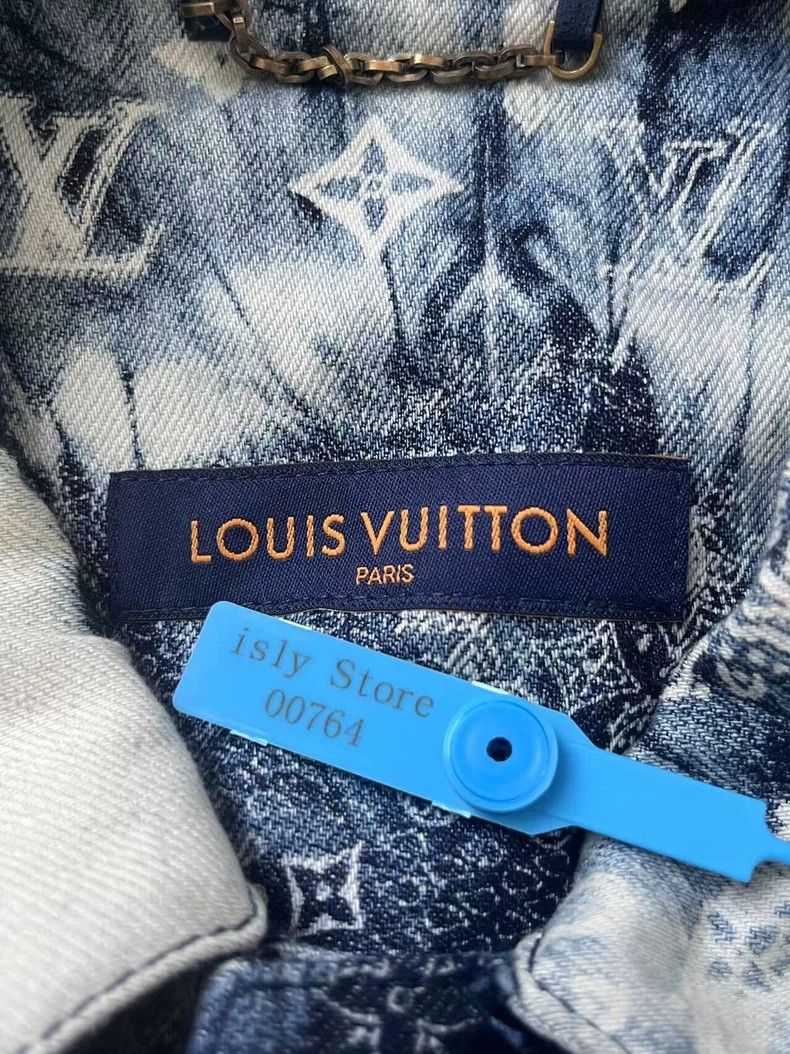 Louis Vuitton Louis Vuitton Denim Tie-Dye Logo Short Sleeve Shirt - dmc Size US L / EU 52-54 / 3 - 5 Thumbnail
