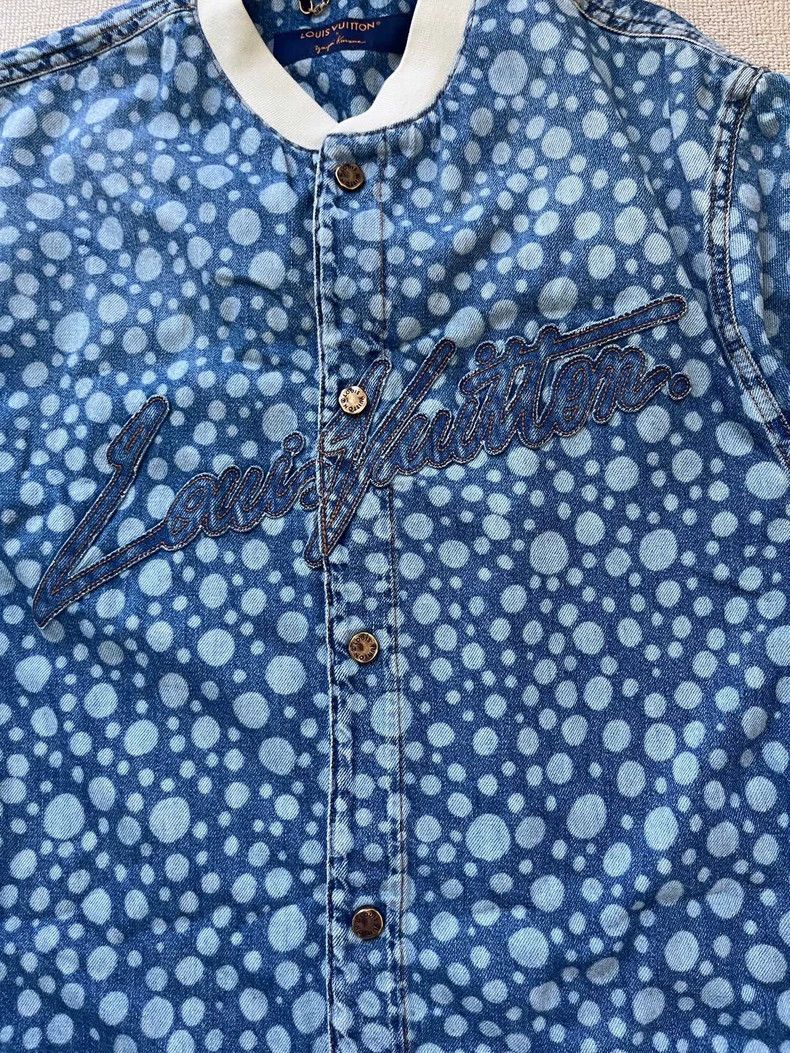 Louis Vuitton Louis Vuitton Kusama Dot Denim Shirt - dmc Size US S / EU 44-46 / 1 - 4 Thumbnail