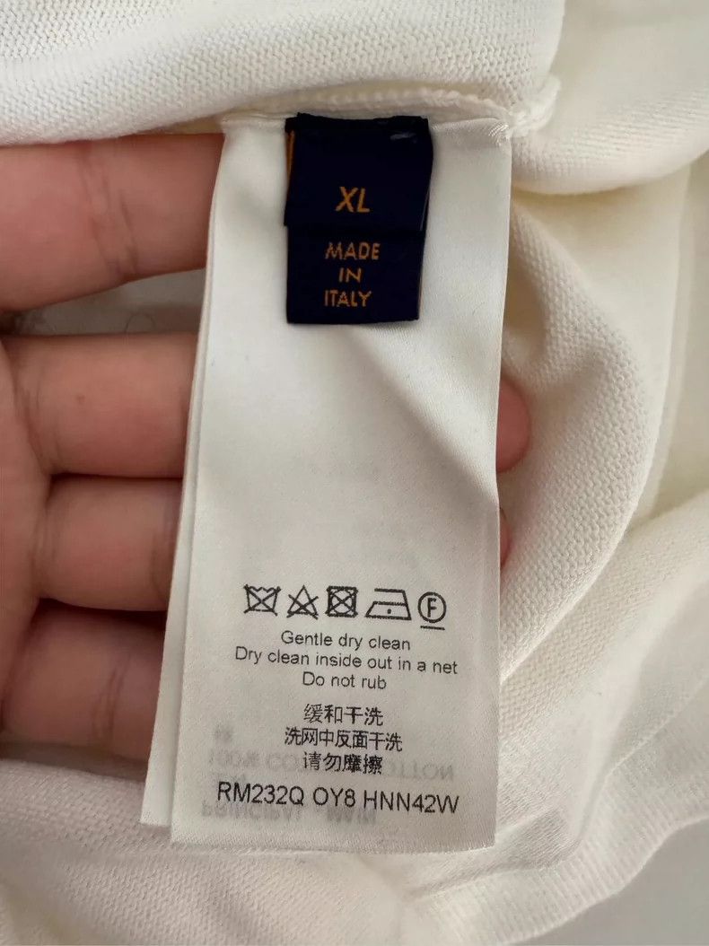 Louis Vuitton Louis Vuitton White Knit Short Sleeve Top - dmc Size US XL / EU 56 / 4 - 4 Thumbnail