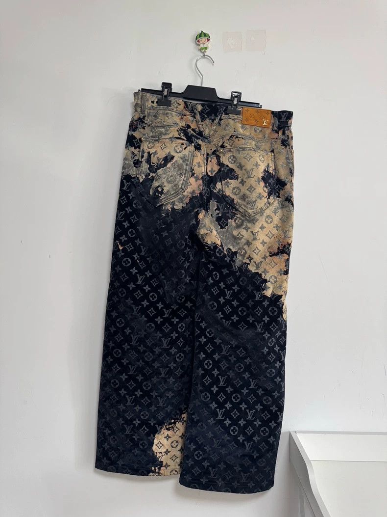 Louis Vuitton LV Monogram Print Denim Jeans - dmc Size US 32 / EU 48 - 2 Thumbnail
