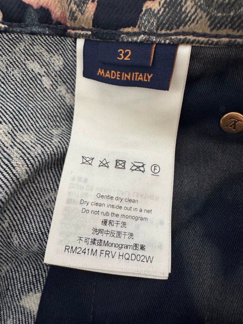 Louis Vuitton LV Monogram Print Denim Jeans - dmc Size US 32 / EU 48 - 5 Thumbnail