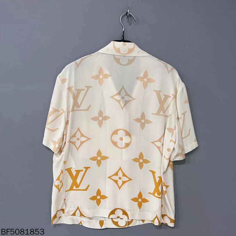 Louis Vuitton Louis Vuitton Silk Monogram Short Sleeve Shirt - dmc Size US M / EU 48-50 / 2 - 3 Thumbnail