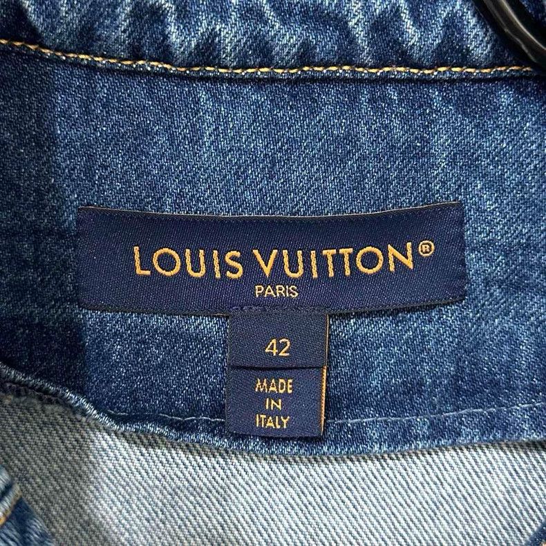Louis Vuitton Louis Vuitton Metal Logo Denim Jacket - dmc Size US L / EU 52-54 / 3 - 5 Thumbnail