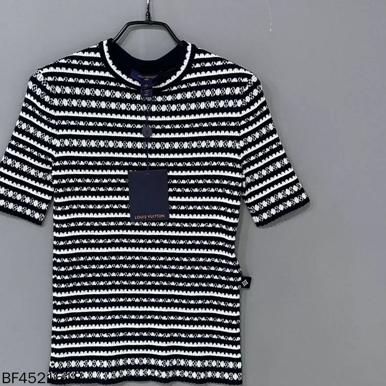 Louis Vuitton Louis Vuitton Striped Knit Short Sleeve Top - dmc Size US XS / EU 42 / 0 - 2 Thumbnail