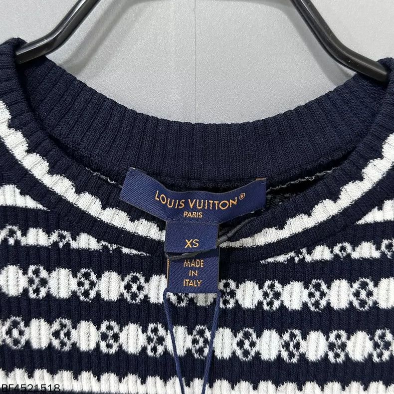 Louis Vuitton Louis Vuitton Striped Knit Short Sleeve Top - dmc Size US XS / EU 42 / 0 - 7 Thumbnail