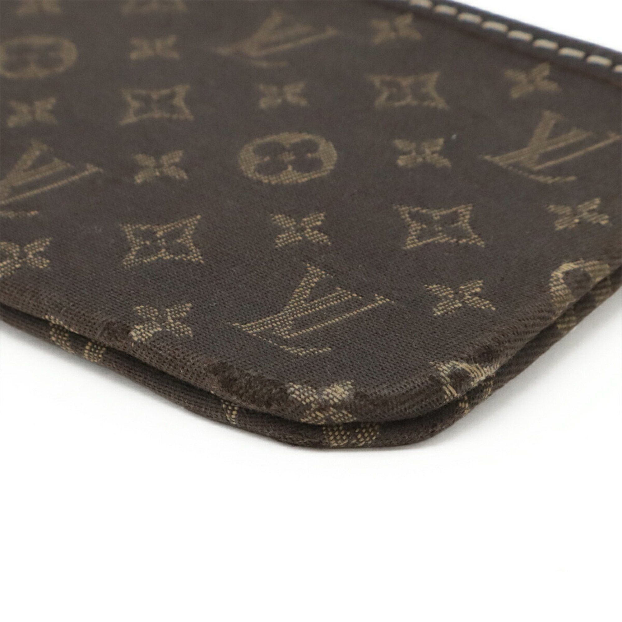 Louis Vuitton LOUIS VUITTON Monogram Idylle Pochette Clé Coin Case, Brown Fuzan Leather with Key Hook, M62994 Size ONE SIZE - 4 Thumbnail